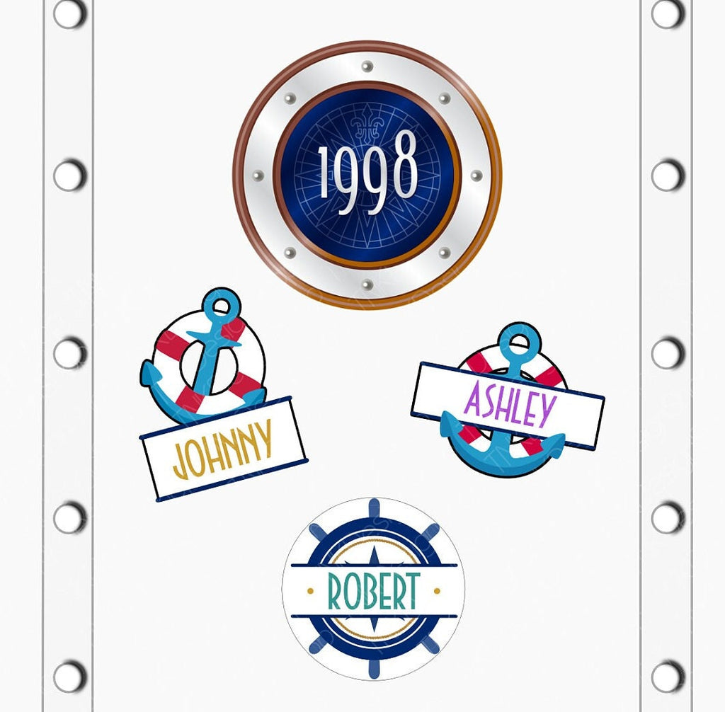 Custom Cruise Door Magnet Name Tag | Universal Cabin Decor