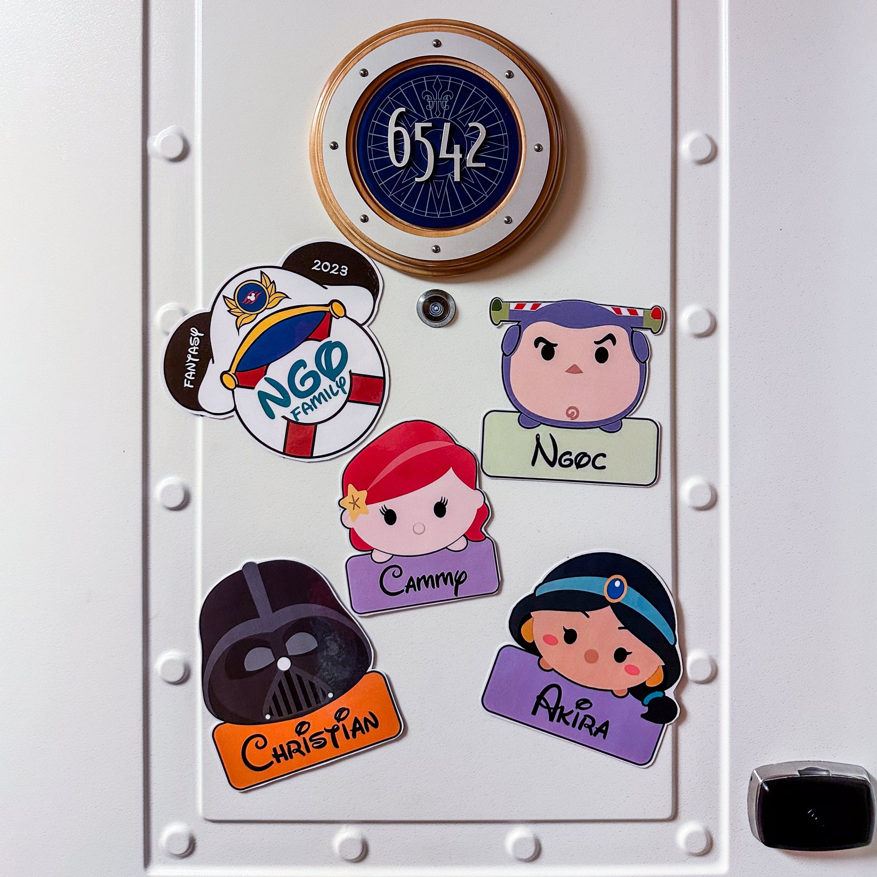 Personalized Disney Princess Cruise Stateroom Door Magnet