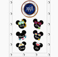 Disney Mickey Ears Summer Theme Cruise Door Magnet | Custom Name Tag