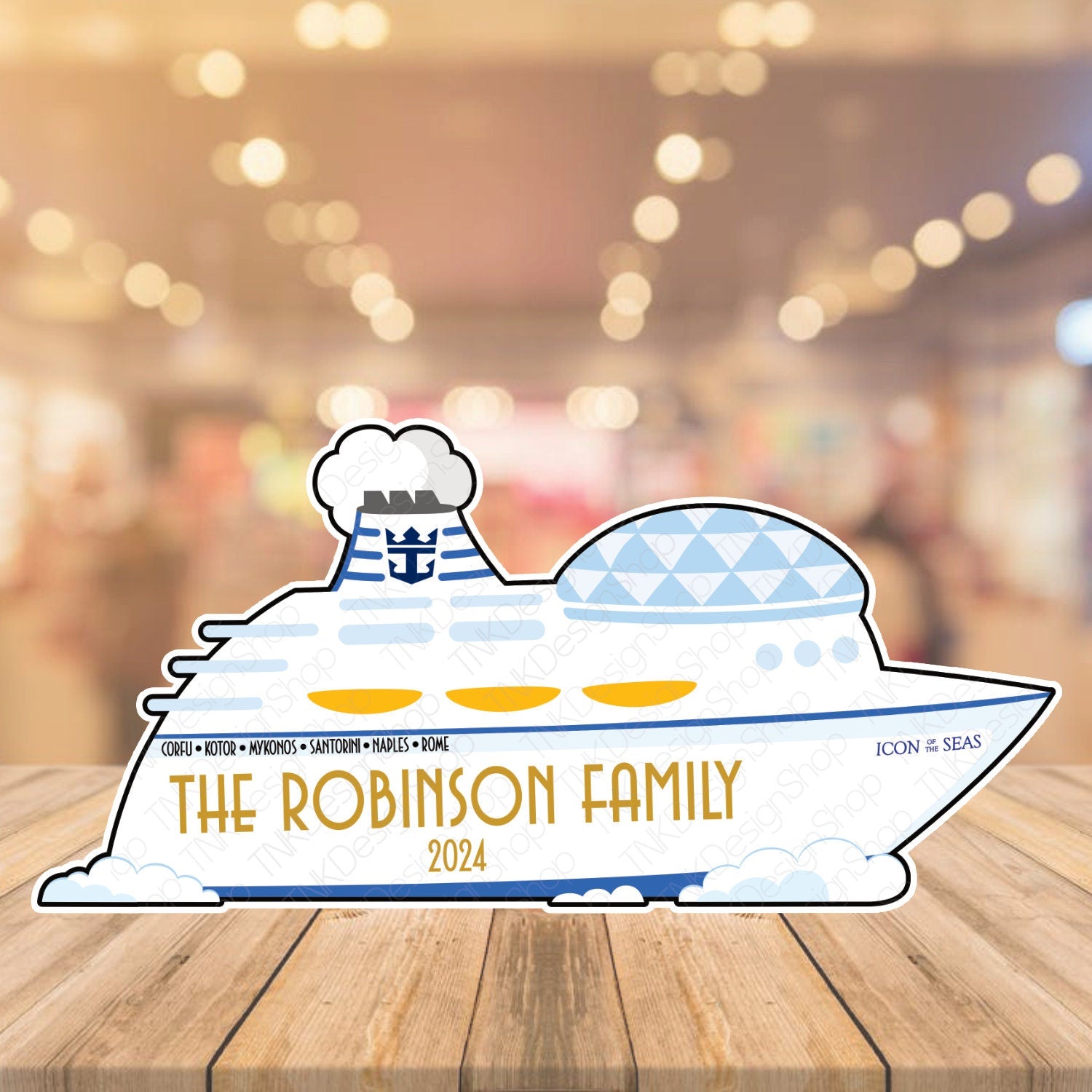 Personalized Royal Caribbean Cruise Door Magnet