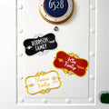 Disney Cruise Door Name Plaque Magnet with Personalized Family Name, Ship Name for Disney Cruise Ships Door 3D Printed